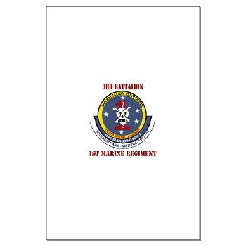 3B1M - M01 - 02 - 3rd Battalion - 1st Marines with Text - Large Poster